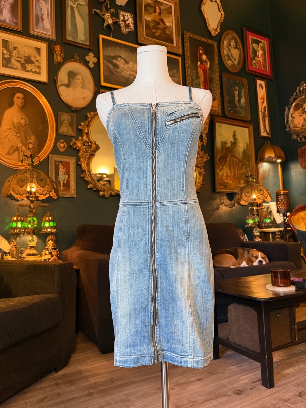 Vintage Y2K Diesel Industry Denim Mini Dress